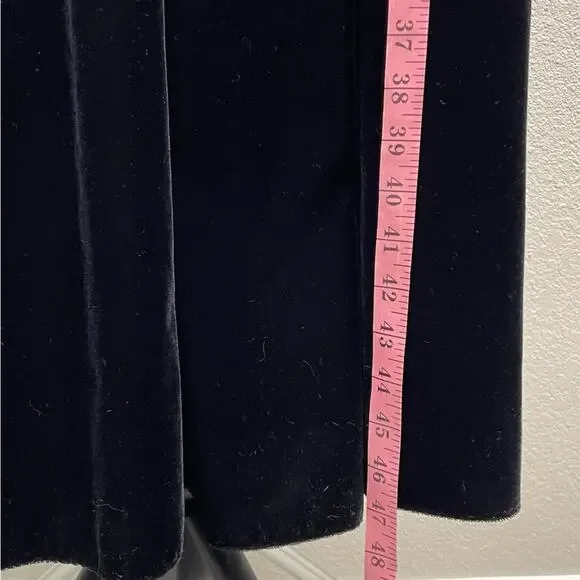 Vintage Positively Ellyn Black Velvet 80's Off the Shoulder Dress Size 6 - Picture 8 of 8